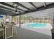 Relaxing screened pool area featuring a refreshing pool and patio at 203 N Sweetwater Blvd, Longwood, FL 32779