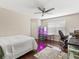 Presents a ceiling fan, hardwood floors, and a greenhouse, creating a comfortable and plant friendly environment at 2550 N Alafaya Trl # 9201, Orlando, FL 32826