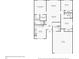 A detailed floor plan showing the layout and dimensions of the home at 2628 Balforn Tower Way, Winter Garden, FL 34787