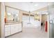 Bright bathroom featuring a soaking tub, double vanity, and walk-in shower at 3102 Cecelia Dr, Apopka, FL 32703