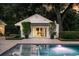 Back view of the home featuring a pool and a patio with a seating area at 1011 Lake Davis Dr, Orlando, FL 32806
