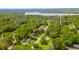 Lush aerial view of homes surrounded by mature trees near a serene lake at 109 Poinciana Ln, Deltona, FL 32738