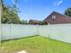 Fenced backyard with lush grass, providing privacy and space for outdoor activities at 2422 Condado Ct, Kissimmee, FL 34743