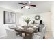 Dining room featuring modern decor and space for six at the table at 2422 Condado Ct, Kissimmee, FL 34743