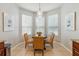 Bright breakfast nook with three windows offers comfortable seating and plenty of natural light at 2616 Bowring St, Kissimmee, FL 34747