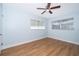 This bedroom offers hard surface floors and two windows at 2809 Sanbina St, Winter Park, FL 32789