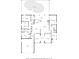 Detailed floor plan showcasing the layout of the home including bedrooms, bathrooms, kitchen, and living areas at 3713 Ocita Dr, Orlando, FL 32837