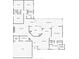 A black and white floor plan illustration showing the layout of a house's rooms and features at 700 Wyckliffe Pl, Winter Springs, FL 32708