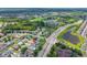Aerial view of the neighborhood with nearby roads, green spaces, and ponds, highlighting the property's convenient location at 1224 Blackwater Pond Dr, Orlando, FL 32828