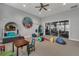 Playroom with colorful decor, padded flooring and a climbing structure, perfect for active  at 17996 Adrift Rd, Winter Garden, FL 34787