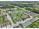 This aerial image shows a lively community with townhomes, green spaces, a pool, and easy access to roadways at 2508 Seven Oaks Dr, St Cloud, FL 34772