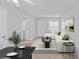 Inviting living room with modern decor, neutral walls, and cozy seating arrangement, and adjacent dining area at 2517 Caper Ln # 207, Maitland, FL 32751