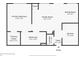 Detailed floor plan layout of a residential unit, including the dimensions of each room at 300 E South St # 6016, Orlando, FL 32801