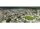 Aerial view of a quiet suburban neighborhood surrounding a serene lake at 3101 Linton Rd, Kissimmee, FL 34758