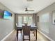 Comfortable dining area featuring natural light, neutral colors, and space for Gathering gatherings at 3101 Linton Rd, Kissimmee, FL 34758