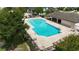 Community pool with ample seating and covered area at 3101 Linton Rd, Kissimmee, FL 34758