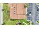An aerial view of the roof of the building with parking spaces nearby at 3118 S Semoran Blvd # 2, Orlando, FL 32822