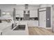 This spacious kitchen features white cabinets, a gray backsplash, and an island sink at 3316 Regal Crest Dr, Longwood, FL 32779