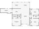 Detailed floor plan showcasing the layout of the home, including the bedrooms, kitchen, and living spaces at 4006 Kasper Dr, Orlando, FL 32806