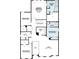 A floorplan showing the layout of the second floor of the house, including owner's bedroom and bathrooms at 441 Lady Palm St, Apopka, FL 32703