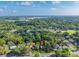 Aerial view highlights the property's location with nearby lake and park at 815 E 11Th Ave, Mount Dora, FL 32757