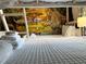 Vibrant bedroom with a custom safari mural and a white bunkbed at 8934 Stinger Dr, Davenport, FL 33896