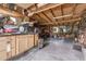 Open shed interior with ample counter and storage space at 905 Flewelling Ave, Ocoee, FL 34761