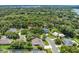 Picturesque aerial view of the property near a lake at 19554 Spring Oak Dr, Eustis, FL 32736