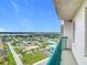 Private balcony with lovely views of the neighborhood and waterway at 2055 S Atlantic Ave # 1410, Daytona Beach Shores, FL 32118
