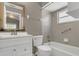Bathroom featuring bathtub and shower combination and vanity at 4018 August Ct, Casselberry, FL 32707