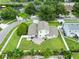 Aerial shot of home showcasing the expansive backyard and inviting patio area at 4478 Yachtmans Ct, Orlando, FL 32812