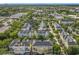 This is an aerial view of a community featuring townhomes nestled amongst mature trees, offering tranquil living at 4584 Virginia Dr, Orlando, FL 32814