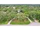 Captivating aerial view showcases a private home nestled amidst a canopy of lush greenery at 5836 Spruce Creek Woods Dr, Port Orange, FL 32127