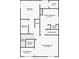 Upstairs floor plan featuring primary bedroom, bathroom and large closets for great home layout at 640 S Lake Formosa Dr, Orlando, FL 32803