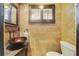 Stylish half bath featuring a vessel sink, elegant countertop, and warm tile accents at 640 S Lake Formosa Dr, Orlando, FL 32803