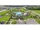 Aerial view of the community pool and playground area at 785 Orchid Grove Blvd, Davenport, FL 33837