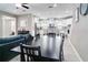 Open concept living and kitchen area with modern appliances and a large island with seating at 14460 Orchard Hills Blvd, Winter Garden, FL 34787