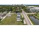 Aerial view displaying the property's location in a vibrant neighborhood with nearby city views at 1733 Harmon Ave, Winter Park, FL 32789