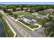 Stunning aerial view of a modern two-story home with a well-manicured lawn in a desirable neighborhood at 1733 Harmon Ave, Winter Park, FL 32789