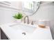 Close-up of a bathroom sink with modern fixtures and stylish decor at 1926 Natalen Rd, Winter Park, FL 32792