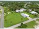 Aerial view of a neighborhood with lush greenery, showcasing well-maintained lawns and tree-lined streets at 216 N Riverside Dr, Edgewater, FL 32132