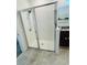 Beautiful bathroom featuring granite countertops, tiled floors, and a glass-enclosed shower at 2824 Neverland Dr, New Smyrna Beach, FL 32168
