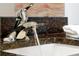 Bathroom chrome faucet pouring water into a sink on a granite countertop at 3308 Tranquil Trl, Kissimmee, FL 34747