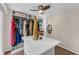 Walk-in closet with custom shelving at 4702 Shorecrest Dr, Orlando, FL 32817