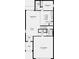 First floor layout showcasing kitchen, dining, great room, half bath, 2-car garage, and porch at 479 Wayland Dr, Haines City, FL 33844