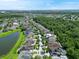 Beautiful aerial view of a community with lush landscaping and surrounding foliage at 5819 Covington Cove Way, Orlando, FL 32829