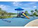 Bright and colorful community playground with slides, climbing structures, and a cushioned surface, perfect for Gathering fun at 5819 Covington Cove Way, Orlando, FL 32829