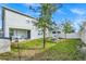 Spacious backyard with playset, privacy fence, and lush green grass at 609 Big Pine Ave, Minneola, FL 34715