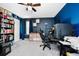 This bonus room has versatile space that can be used for an office, gaming or a work space at 609 Big Pine Ave, Minneola, FL 34715