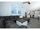 Open floor plan seamlessly connects the living room, dining area, and kitchen at 759 Lake Como Dr, Lake Mary, FL 32746